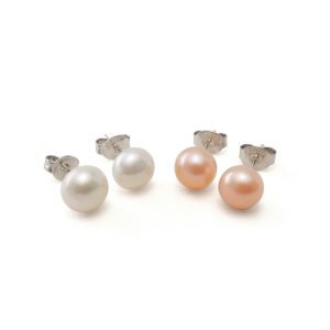 Classic Pearl Stud Earrings