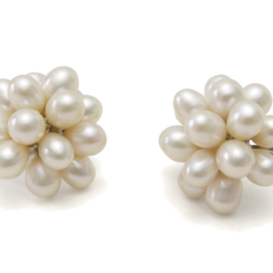 Classic Solitaire Round Pearl Studs (6mm)