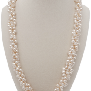 Intricate Woven Seed Pearl Lace Collar