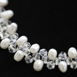 Graduated Pearl Necklace with Sterling Silver Clasp
