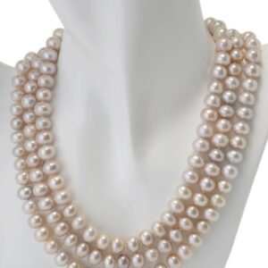 Opulent Cascading Pearl Collar Necklace